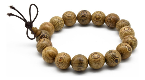 Zen Dear Unisex Natural Wenge Mala Cuentas De Oración Collar