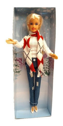 Imagen 4 de 10 de Muñeca Paloma Ropa De Invierno El Duende Azul
