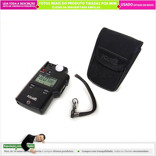 Fotômetro Polaris Flash Meter Ótimo Estado Mede Luz Flash P1 (Usado)