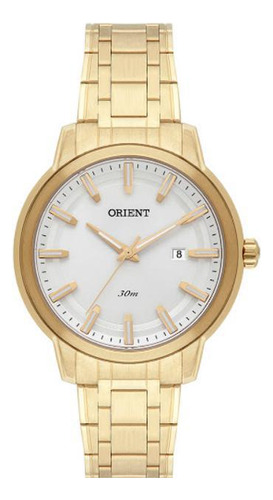 Relógio Orient Fgss1191 S1kx Dourado Aço Analógico Fgss 1191