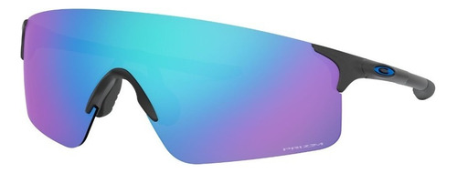 Lente Solar Oakley Evzero Blades Hombre 0oo9454 Lente Azul Armazón Gris Diseño Espejeada