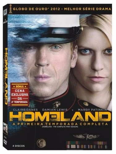 Dvd Série Homeland 1a Temporada 4 Discos Com Luva Lacrado