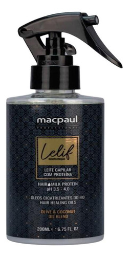 Lelif Hair Milk Protein 200ml-oleos Cicatrizantes Do Fio