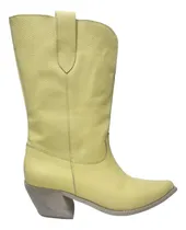 Comprar Botas Texanas Mujer Ambar Cuero Genuino 100%