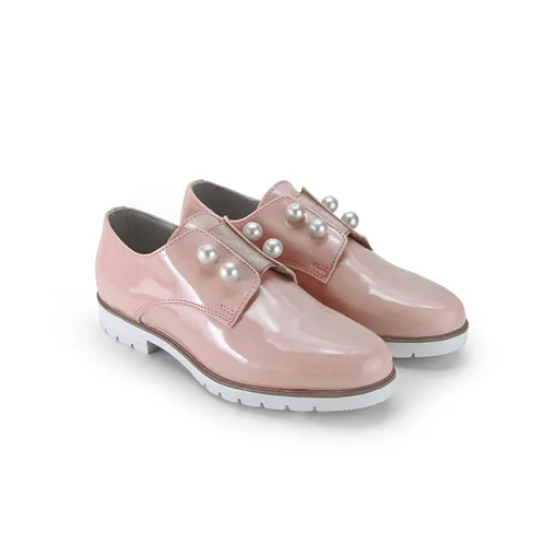Zapato Oxford Basico Perlas Dama Mujer Rosa Dorothy Gaynor