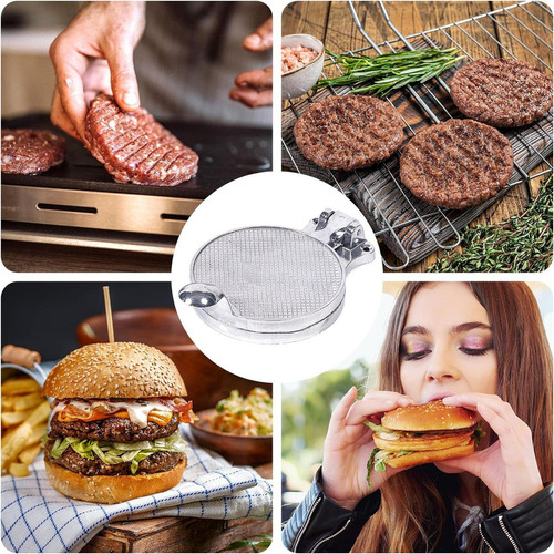 L, Molde For Hamburguesas Burger Press Con Mango