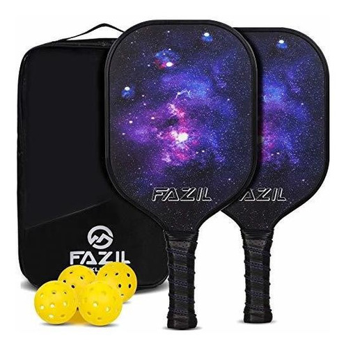 Fazil Pickleball Graphite Paddles Set, Ligero, Principiante 