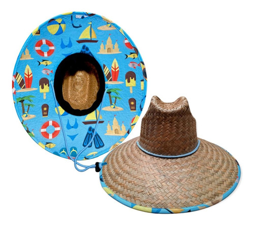 Sombrero De Palma Pescador Surf Lifeguard Hat Delta