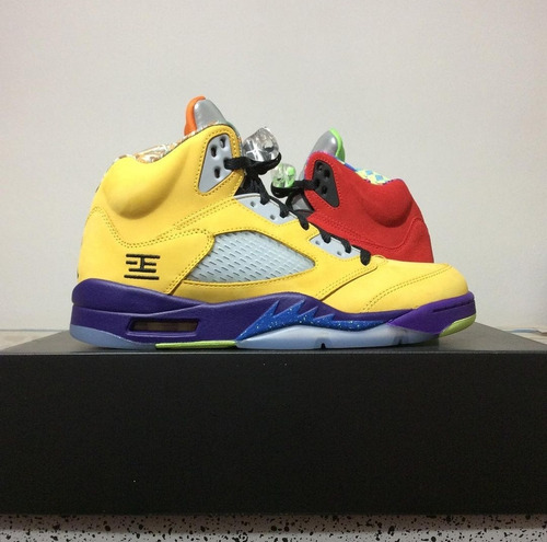 Tenis Jordan Retro 5 What The Gs Originales 23 Mx 