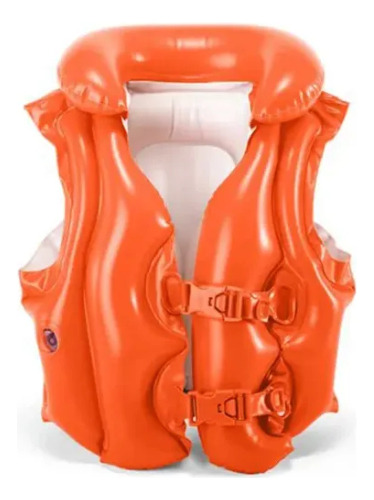 Chaleco Inflable Intex 58671 Para Alberca Naranja