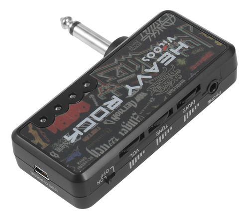 Mini Guitarra Eléctrica Portátil Con Enchufe Para Auriculare