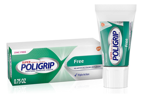Crema Adhesiva Super Fuerte Poligrip Free 12 Horas