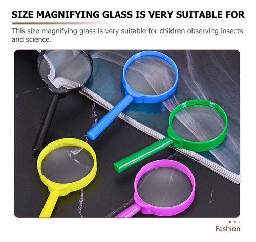 . 18 Pcs Lupa 60mm Portátil De Juguete For Niños Pequeños