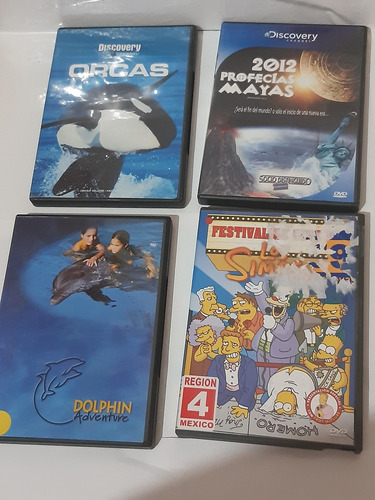 Los Simpson,orcas,delfin,profecias Maya 4 Peliculas Original (Usado)