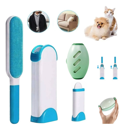 3pzs Lavable Pelusa Mascotas Pelo Removedor Rodillo/cepillo