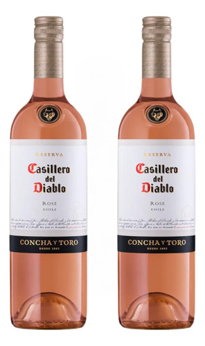 Vinho Casillero Del Diablo Rosé Kit C/2 Garrafas 750ml