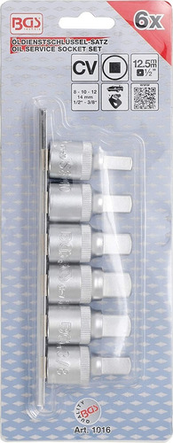 Imagen 8 de 9 de Bgs 1016 Juego De Dados Para Tapones De Carter 8-14mm