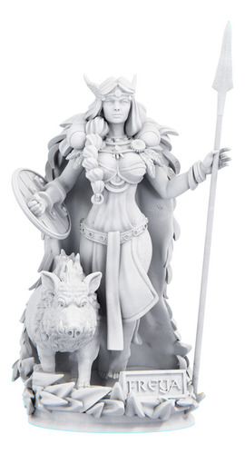 Estátua Imagem Freya Mitologia Nórdica - Versão Heróica Cor Cor Mármore