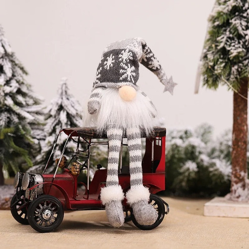 Adornos De Gnomo De Navidad Sin Rostro Con Luz Led