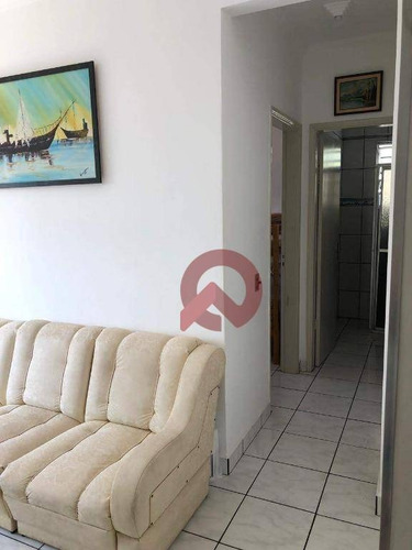 Imagem 4 de 12 de Apartamento Com 1 Dormitório À Venda, 48 M² Por R$ 170.000,00 - Tupi - Praia Grande/sp - Ap2525