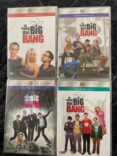La Teoría Del Big Bang Temporadas 1, 2, 3 Y 4 Dvd Usados
