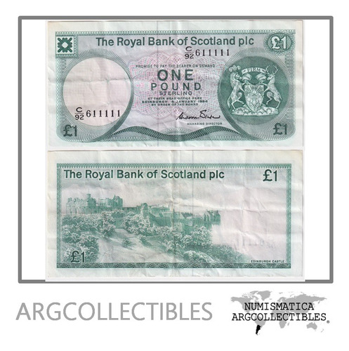 Escocia Billete 1 Pound 1984 P-341b Vf+