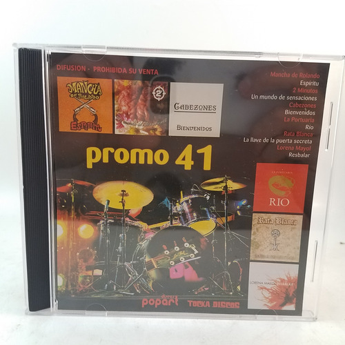 Popart Promo Cd 41 Mancha Rolando 2 Minutos Rata Blanca Mb (Usado)