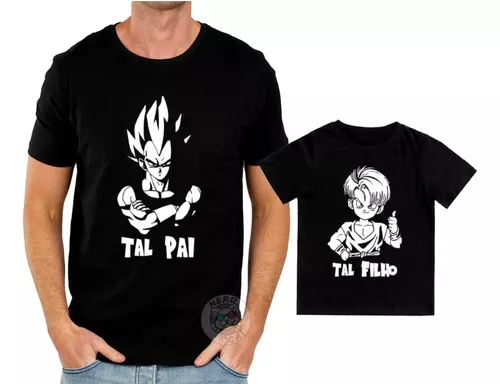 Kit Vegeta Dragon Ball Z Anime Tal Pai Tal Filho 2 Peças