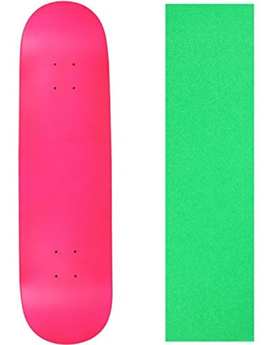 Tabla De Skate Pro 7 Capas De Arce Canadiense Rosa Neon Con