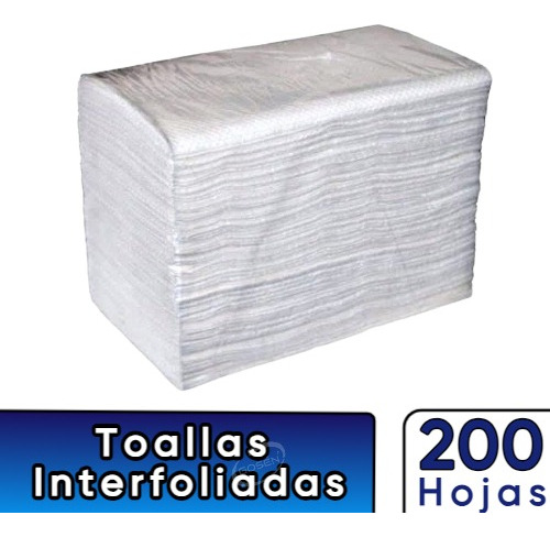  Toalla Papel Interfoliada Doble Hoja Paquete - 200 Hojas