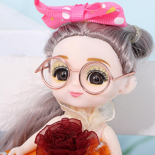 3 X 10 Piezas Diy Para Muñecas Gafas Muñeca Vestir Gafas
