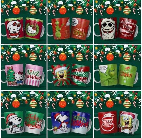 Tazas Navideñas Personalizadas