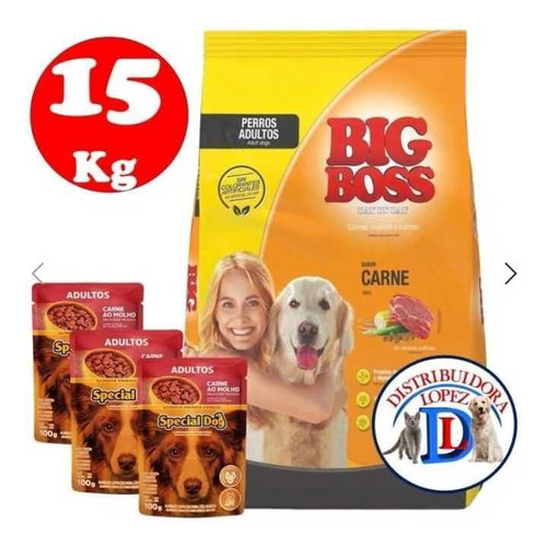 Big Boss Perro Adulto Carne 15 Kg + Regalo