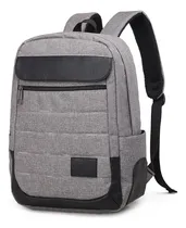 Comprar Mochilas Mujer Hombre Porta Notebook Everlast Reforzada Color Gris 22174 Diseño de la tela Lisa