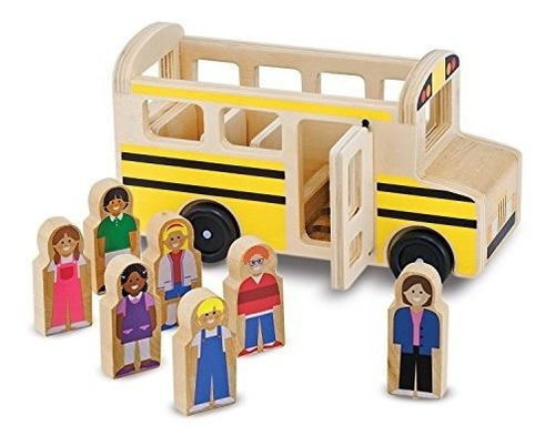 Set De Juego De Autobús Escolar De Madera Melissa & Doug