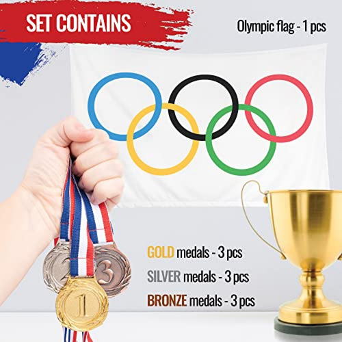 Trofeo Medallas De Premio De Metal Ganador De Oro, Plata Y B