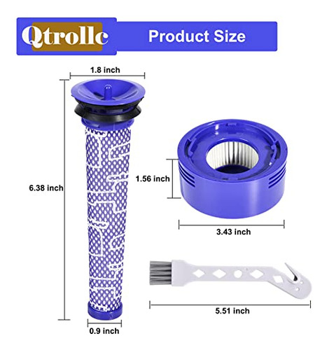 Repuestos De Filtros V8 Animal Para Dyson V8 Absolute, V8 Ca