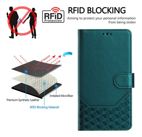 Funda Tipo Cartera Clásica Para Cubot A/ P/ Note/max Series Con Bloqueo Rfid, Correa De Muñeca, Ranuras Para Tarjetas, Cierre Magnético