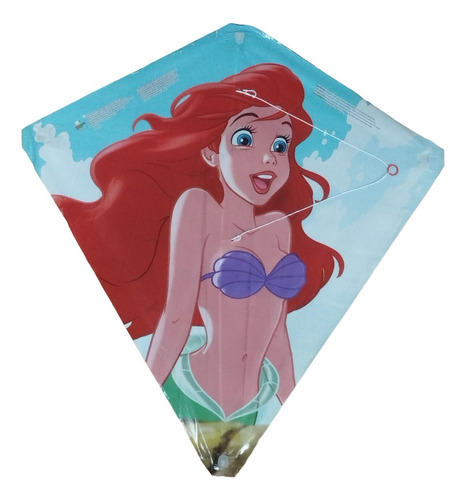 Cometa Volantin Incluye Hilo Sirenita Ariel Princesa Disney 