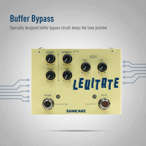... Pedal De Efectos De Guitarra Sonicake Delay And Reverb