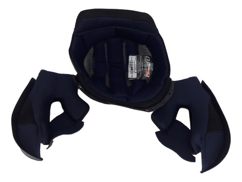 Forro Forração Completa Capacete Ls2 Ff358 Com Encaixe Cor Azul Tamanho do capacete 60