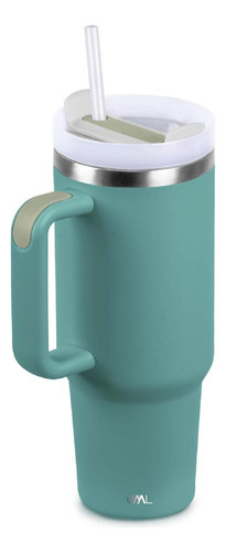 Magma Life Termo de Acero Inoxidable Premium de 1180 ml (40 oz) Mantiene Bebidas Calientes o Frías, Duradero, A Prueba de Fugas, Ideal para Viajes, Oficina y Llevar en el Auto (Aqua)