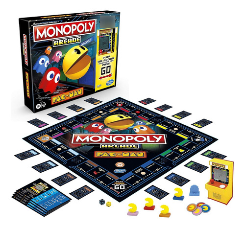 Monopoly Arcade Pac-man Juego De Mesa Para Niños A Partir De
