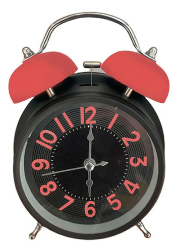 Reloj Despertador Metalico Doble Campana