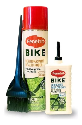 Kit Básico Mantenimiento Bicicleta Penetrit Bike Seco 