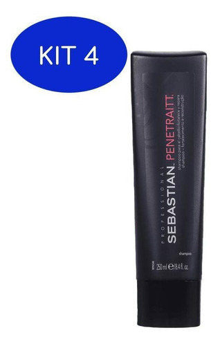 Kit 4 Sebastian Professional Penetraitt - Shampoo 250ml