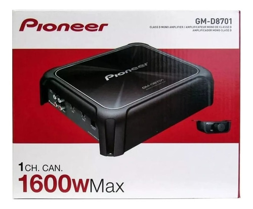 Amplificador Pioneer Clase D Gm-d8701   Serie Champion 1 Ohm