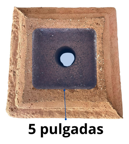 Base Para Pilar Madera Cobertizo Anclaje De Cemento 5x5 PuLG
