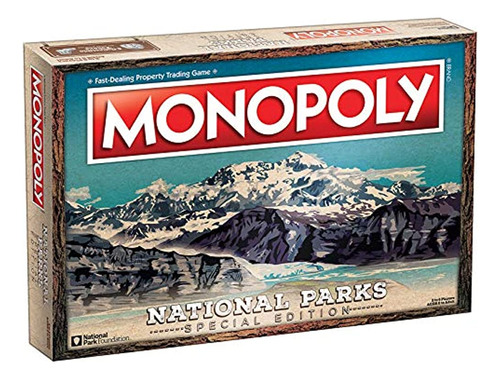 Monopoly National Parks Edición 2020  Con Más De 60 Parques 
