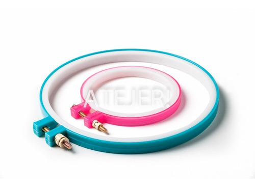 Bastidor De Plástico Para Bordar Con Tornillo De 25 Cm